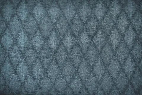 Texture of gray fabric with rombic pattern Stock Photos