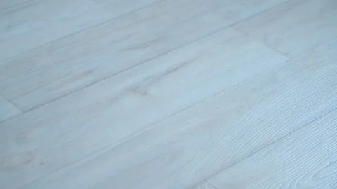 The texture of gray linoleum surface on the floor with wooden pattern. Stock Footage 158538682
