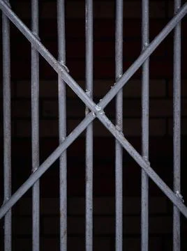 Texture of a gray metal grate with various elements Fotos de archivo