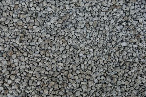 Texture of gray rubble. top view Stock Photos