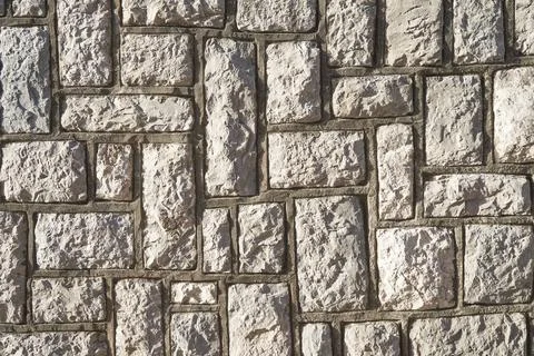 Texture of gray stone wall Stock Photos