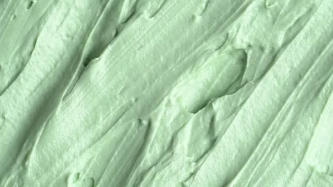 Texture of green clay mask. Swatch of clay mask, rotation Stock Footage 271129802
