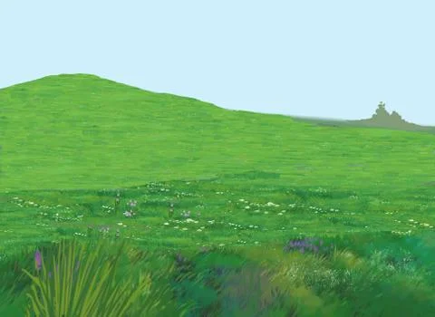 TEXTURE GREEN GRASS Stock Illustration