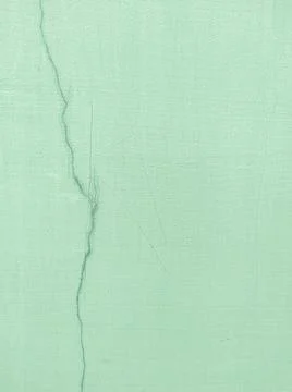 Texture of a green wall with a crack. Foto stock