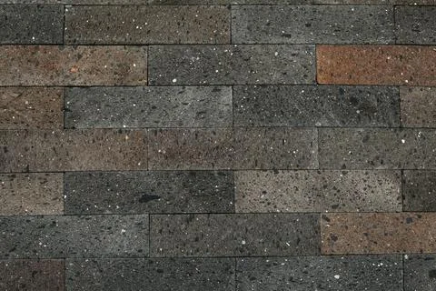 Texture of grey brick wall as background 스톡 사진