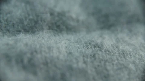 Texture of grey soft textile  rotating close up. details, macro shoot Stock Footage 229676196