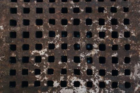 Texture of grid metal Stock Photos