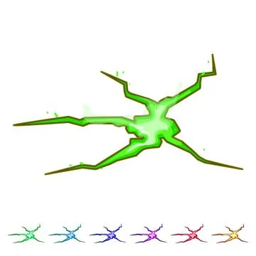 Texture ground crack cartoon vector graphic 库存插图
