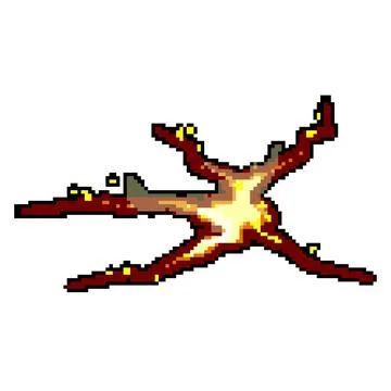 Texture ground crack pixel art vector illustration イラスト素材