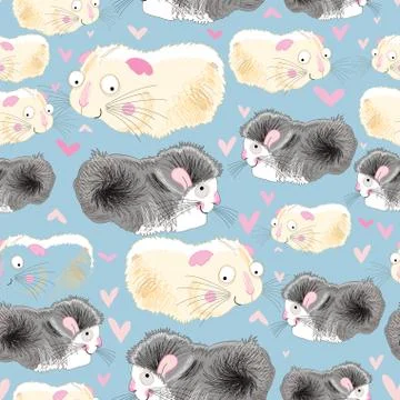 Texture hamsters lovers Illustrazione stock