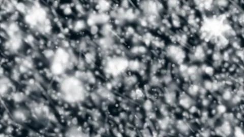 The texture of a heavy snowfall on a dark background. Stock Illustration