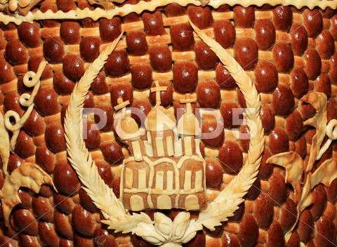 Texture homemade loaf, background Stock Photos