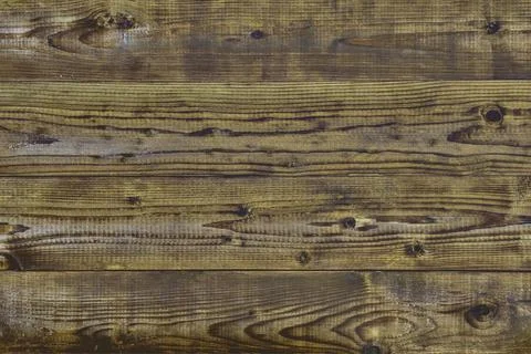 Texture of horizontal dark brown boards.Top view.Free space for design Stock Photos