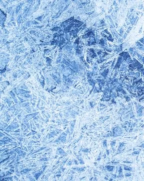 Texture of ice in the winter. Abstract background of frost for design, phot.. Stock Photos