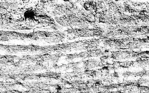 Texture image of an ancient adobe wall made of soil Stock Photos