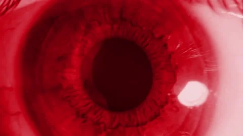 The texture of the iris of the human eye. Red toning. Stock Footage 87003586