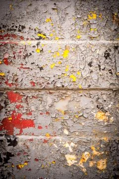 Texture of an iron sheet with an old cracked paint Stock Photos
