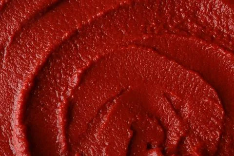 Texture of ketchup as background, top view. Tomato sauce Stock Photos