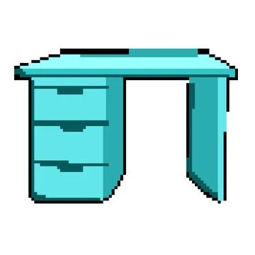 Texture kid table pixel art vector illustration Stock Illustration