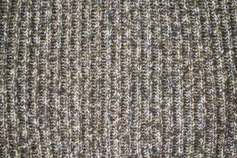 Texture of knitted wool sweater close-up, horizontal format Stock Photos
