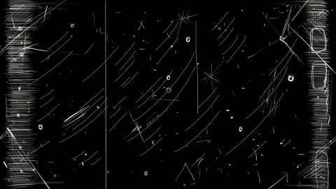 Texture of large scuffs scratches and damage on a black background. Stock retro Video stock 334672142