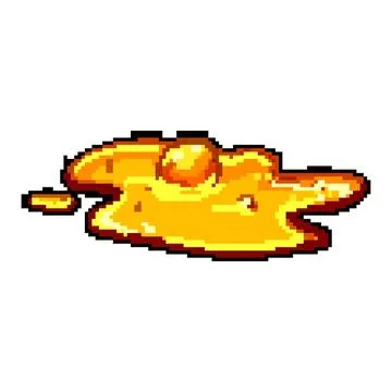 Texture lava hot pixel art vector illustration 스톡 일러스트
