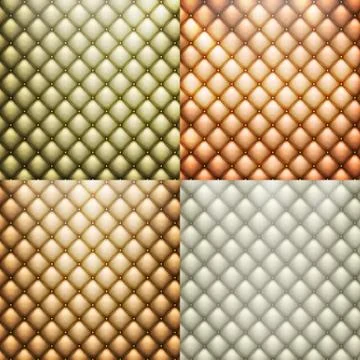 Texture leather set vector. EPS 10 Stock Illustration