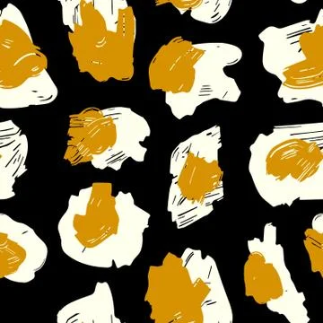 The texture of the leopard spots. Leopard pattern for textiles Stock-Illustration