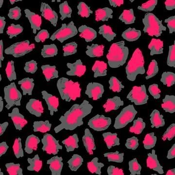 The texture of the leopard spots. Leopard pattern for textiles Stock Illustration