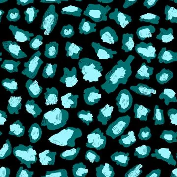The texture of the leopard spots. Leopard pattern for textiles Stock Illustration