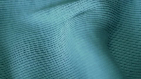 The Texture Of Light Blue Azure Soft Natural Wool Woven Fabric, Woolen Material. Stock Footage 152234880