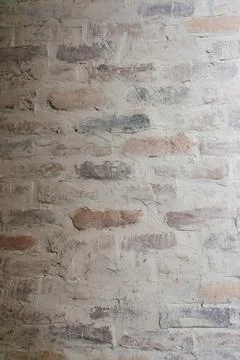 The texture of a light brick. laying burnt bricks in a room Stock Photos