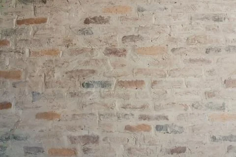 The texture of a light brick. laying burnt bricks in a room Stock Photos