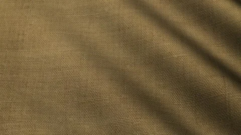 Texture of Light Brown Linen Canvas, Waves, Background, Unique Design, Exclusive Stock Footage 302182030