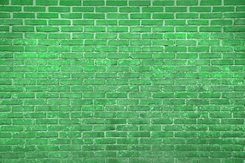 Texture of light green brick wall as background Foto stock