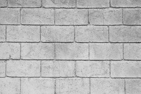 Texture of light grey brick wall as background Stock Photos