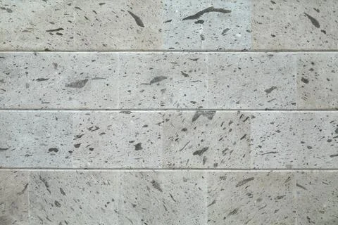 Texture of light grey tiled wall as background, closeup Stock Photos