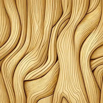 Texture light wicker wood background with knots - Vector Stock Illustration