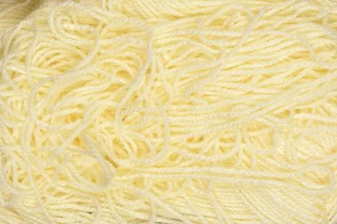 Texture of light yellow knitting yarn Stock Photos