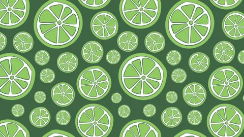 Texture with limes on green Stock Footage 93299825