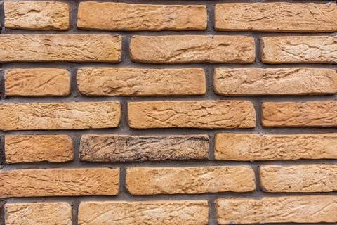 Texture of the limestone bricks for background. Natural pattern Stock Photos