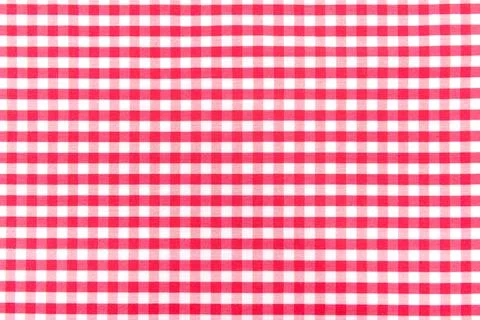 The texture of linen fabric in a large cell of red and white. Scottish tail.. Stockfoto's
