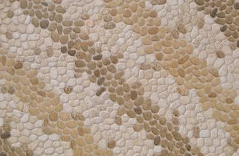 Texture of lines formed by small stones Stock Photos