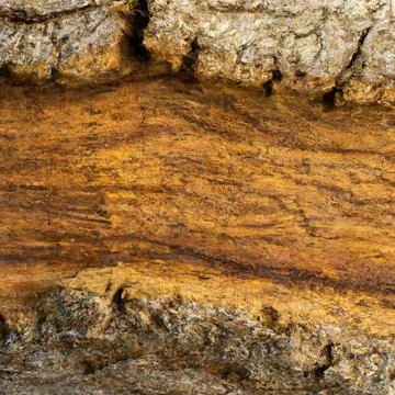 Texture longitudinal section of an old tree Stock Photos