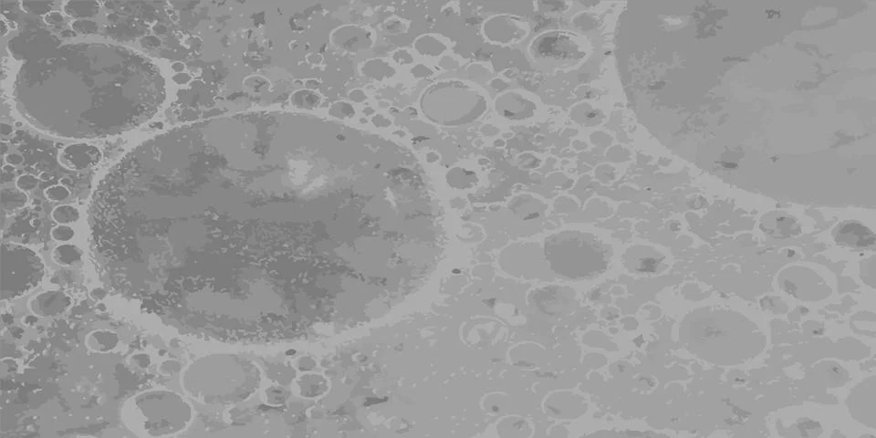 Texture of the lunar surface with craters. Surface of the moon. Vector Illustrazione stock