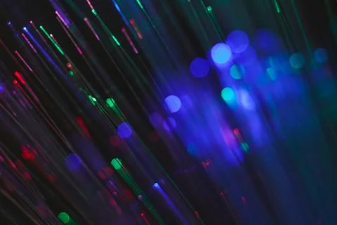 Texture of magic blue lights Stock Photos