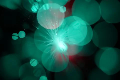 Texture of magic green lights Illustrazione stock