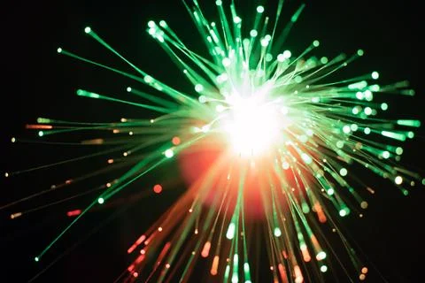 Texture of magic green lights Stock Illustration