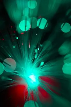 Texture of magic green lights Foto stock