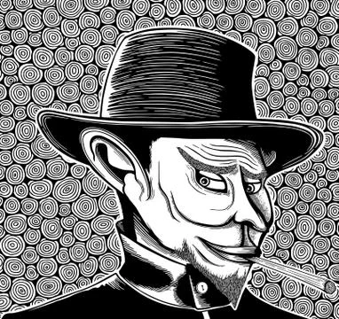 Texture of a man Stock Illustration